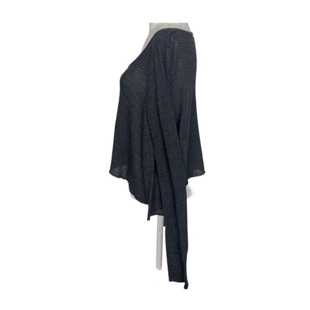 ABERCROMBIE FITCH Long Sleeve Crop Sweater Gray L 72-6
